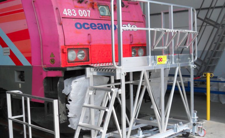 Pedana per manutenzione locomotore