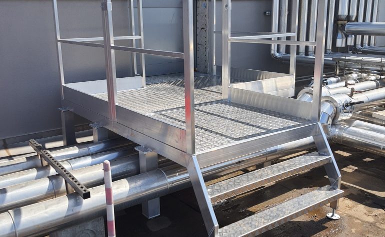 Pedana per scavalco impianto - Work Platform Hop-Ups