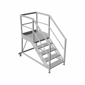 SCALA CON PROTEZIONI SUI TRE LATI